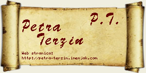 Petra Terzin vizit kartica
